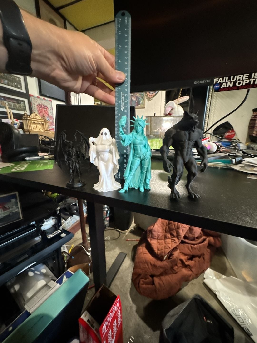 4 Figures Werewolf, sexy ghost, Devil, hot Statue of Liberty, Lycan, busty, shorts, luicfer, satan, iblis, beelzebub 1