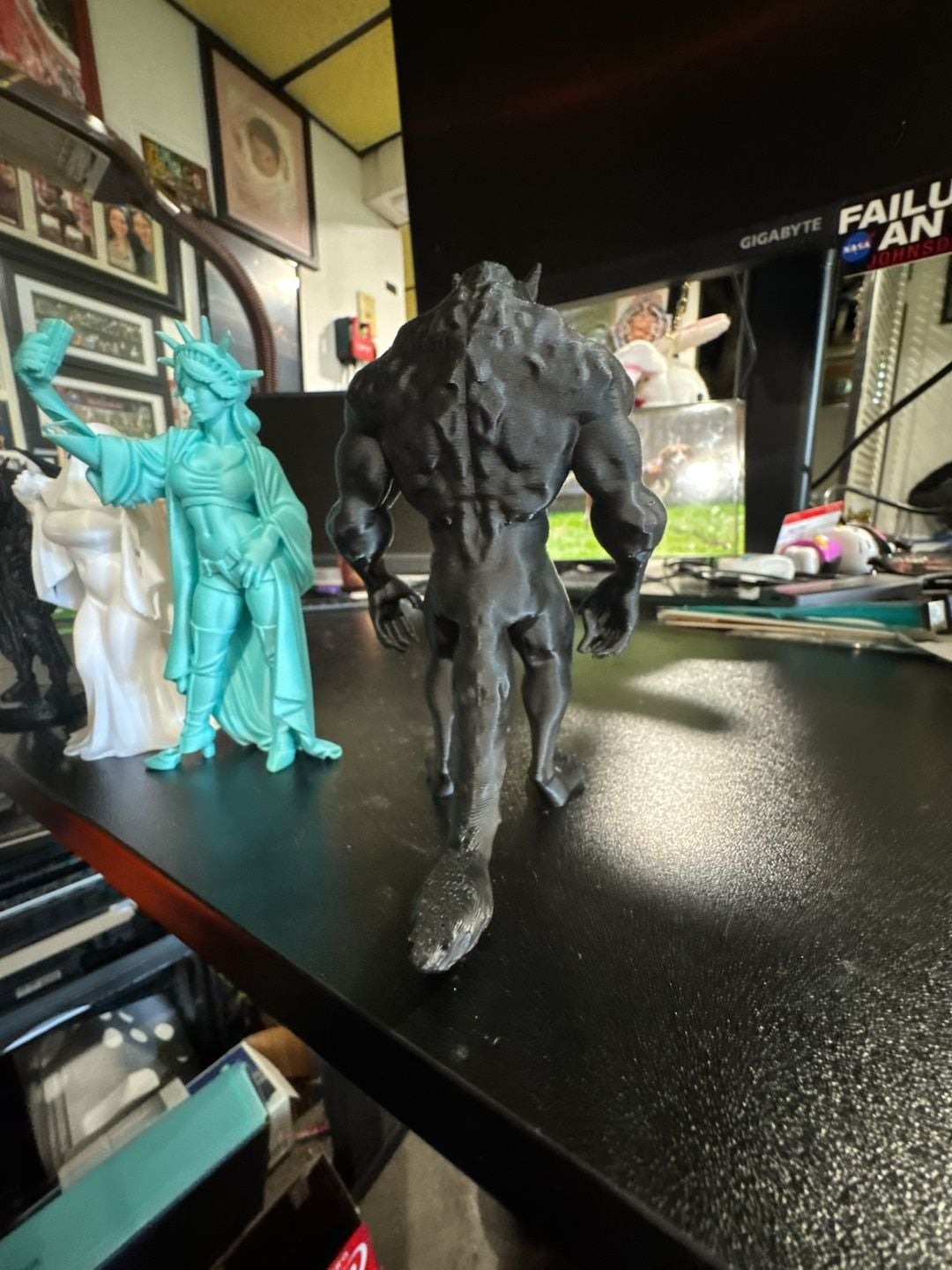 4 Figures Werewolf, sexy ghost, Devil, hot Statue of Liberty, Lycan, busty, shorts, luicfer, satan, iblis, beelzebub 4