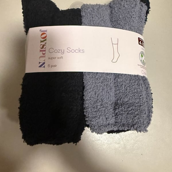Joyspun Super Soft Cozy Socks 6 Pair Pack