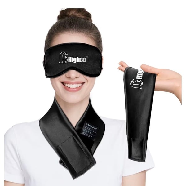 Highco 2-Pack Gel Eye Mask and Ice Gel Pack Set