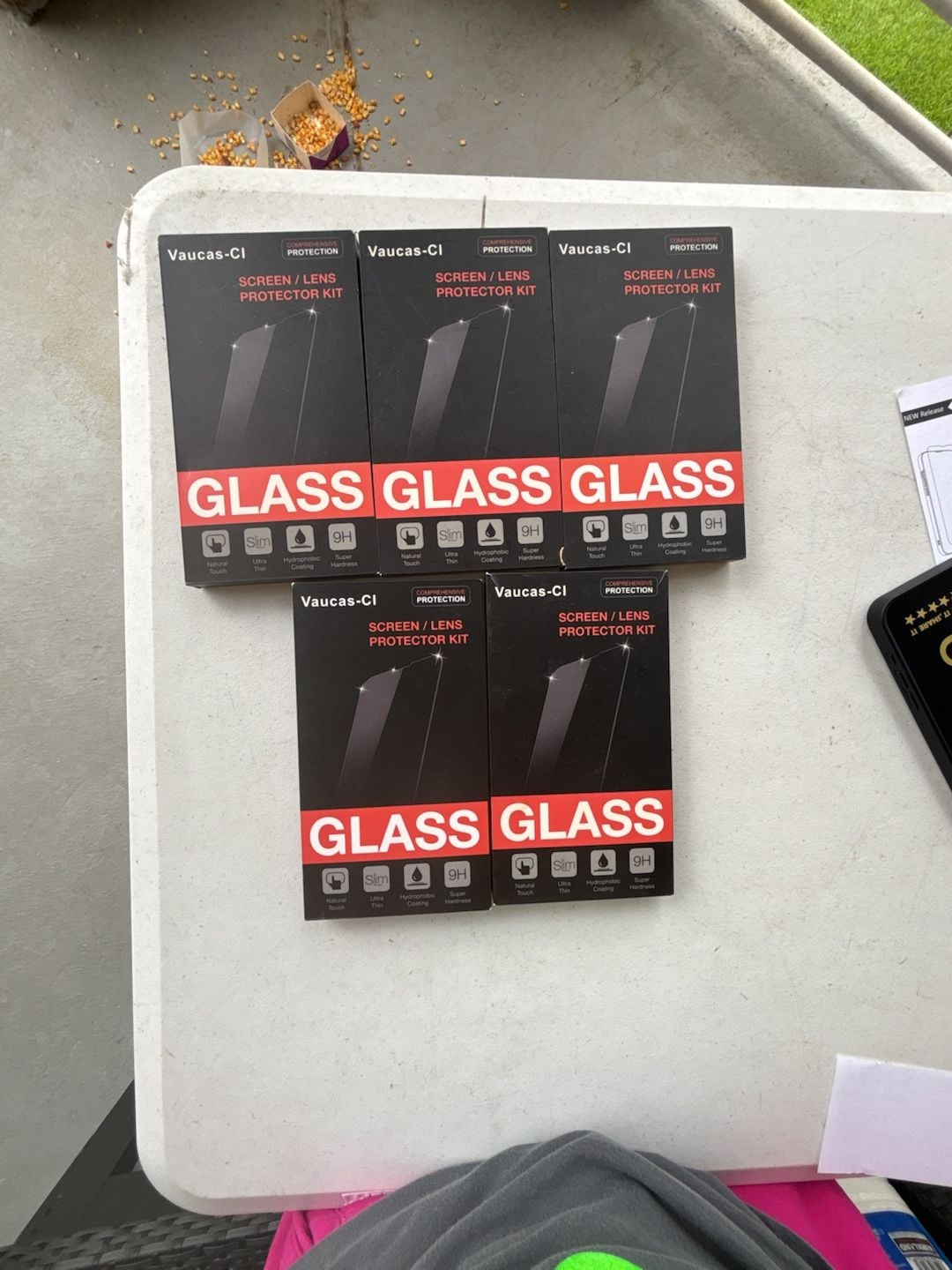 iPhone 15 Pro Vaucas-Cl Screen/Lens Protector Kit (Lot of 5) 2