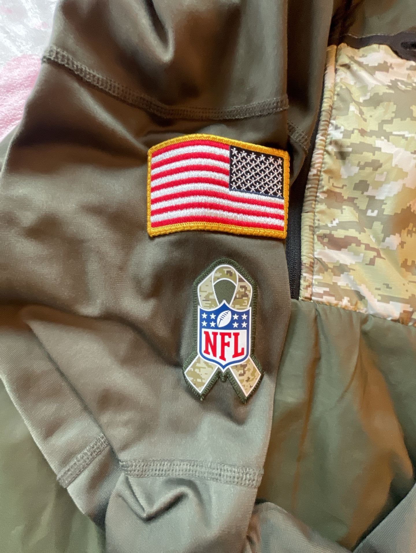 Nike New York Giants Salute to Service Shield Quarter Zip Jacket Size S 4