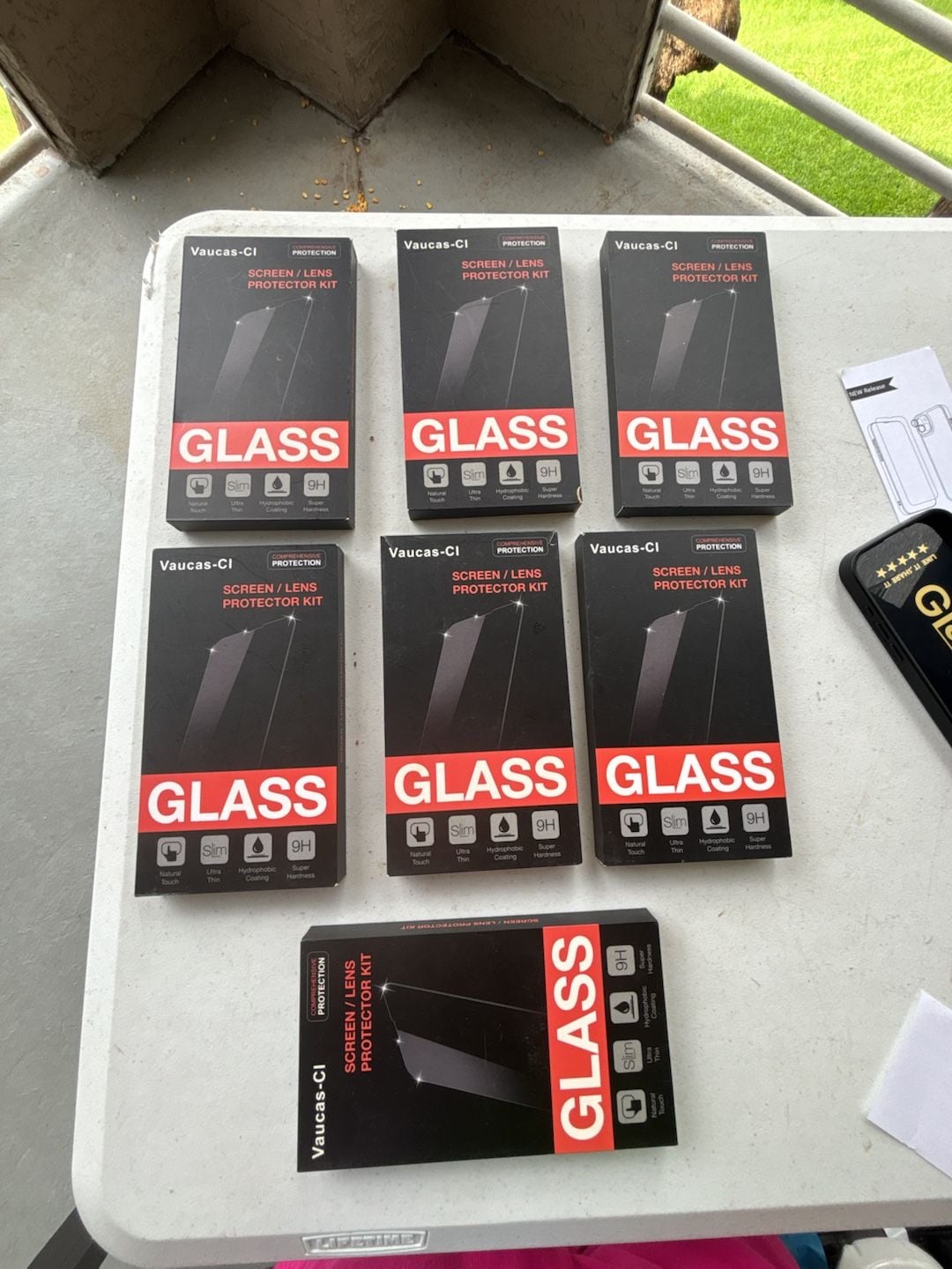 iPhone 15 Pro Vaucas-Cl Screen/Lens Protector Kit (Lot of 5) 1