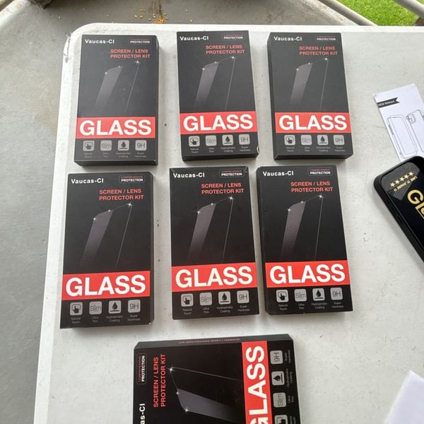 iPhone 15 Pro Vaucas-Cl Screen/Lens Protector Kit (Lot of 5)