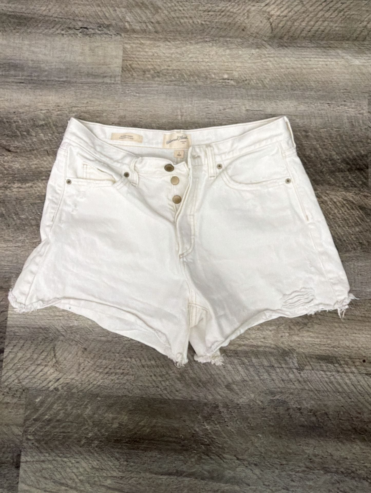 Universal Thread 90s Baggy Shorts White Size 6 2