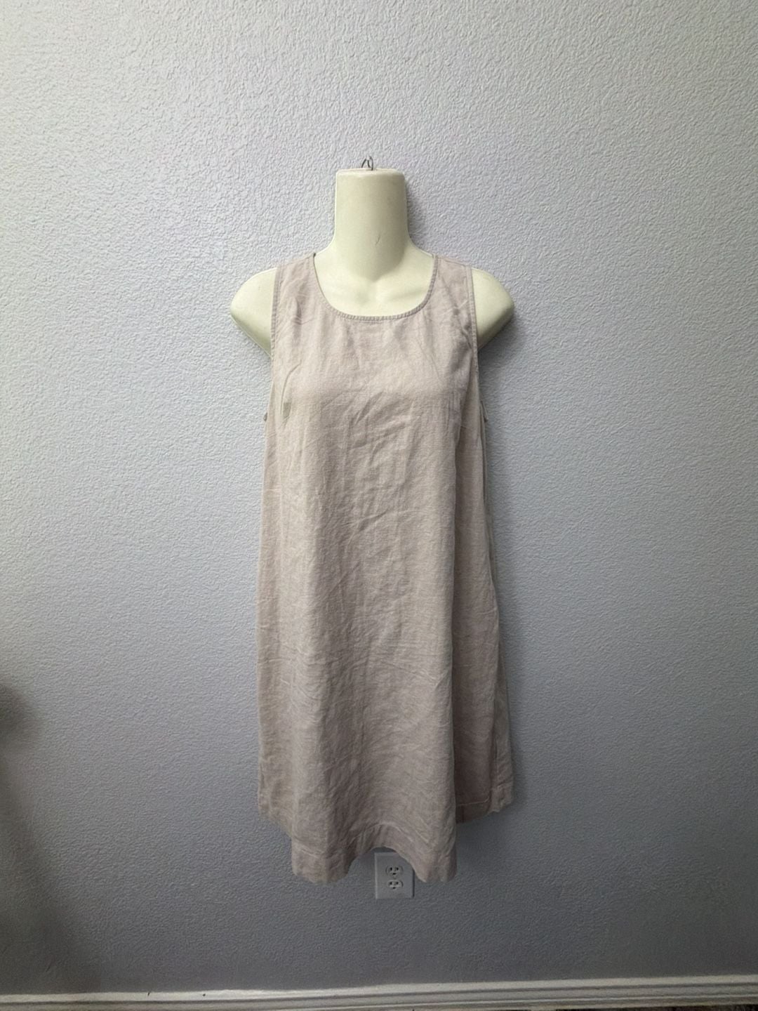 J.Crew Linen Sleeveless Shift Dress Size 4 1