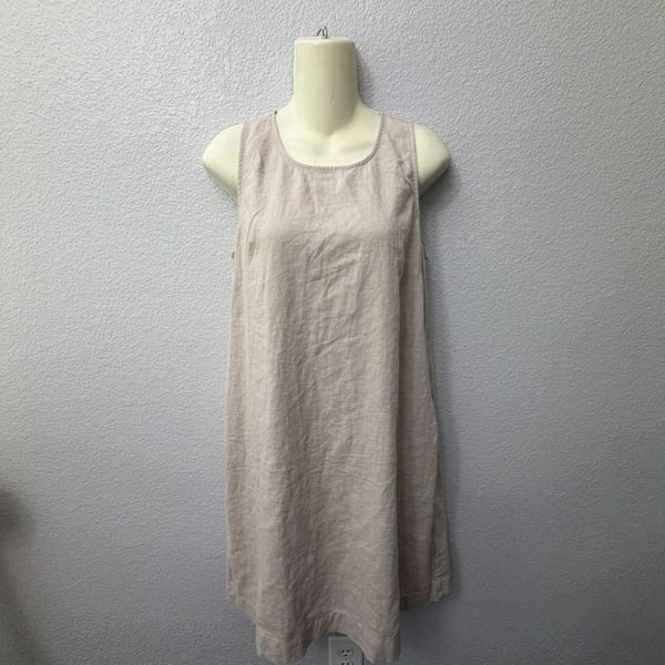 J.Crew Linen Sleeveless Shift Dress Size 4