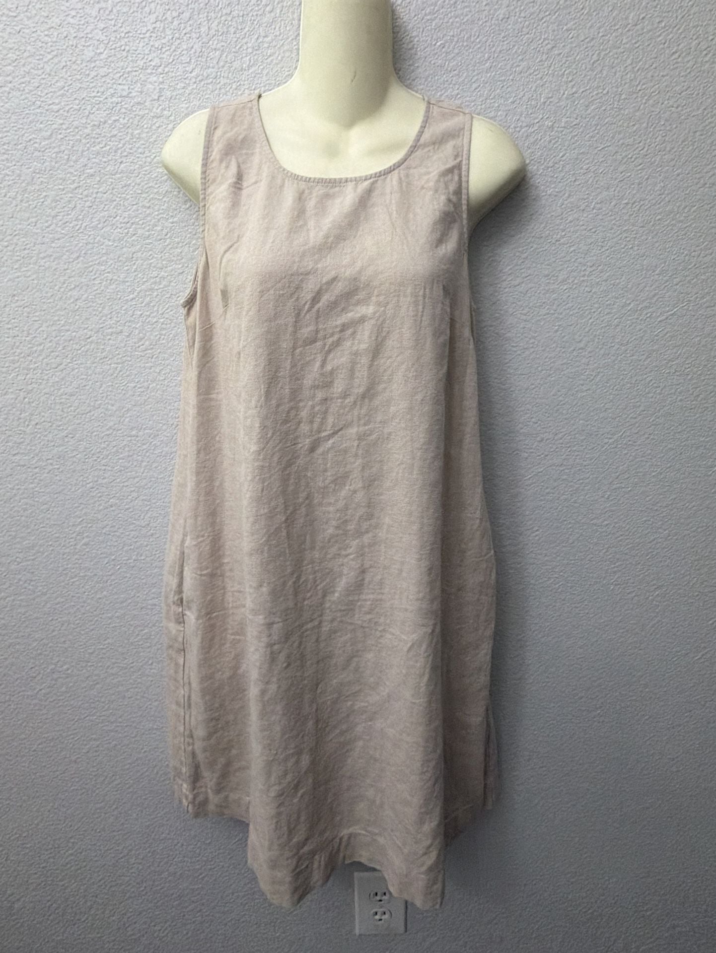 J.Crew Linen Sleeveless Shift Dress Size 4 3