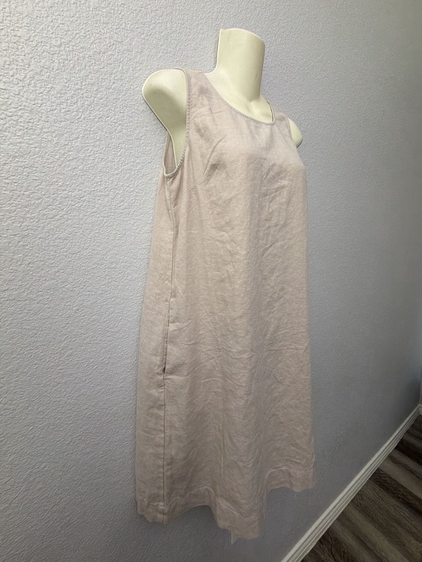 J.Crew Linen Sleeveless Shift Dress Size 4 5