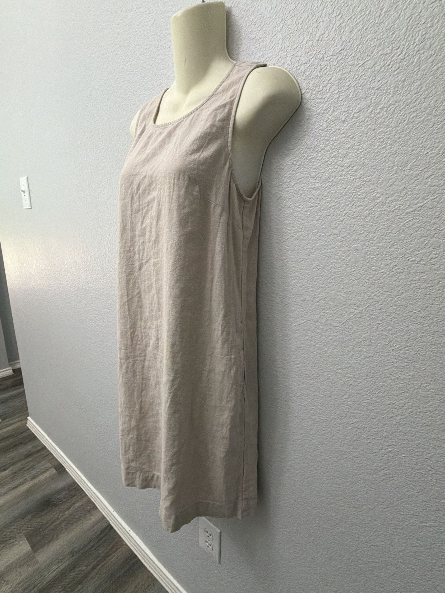 J.Crew Linen Sleeveless Shift Dress Size 4 6