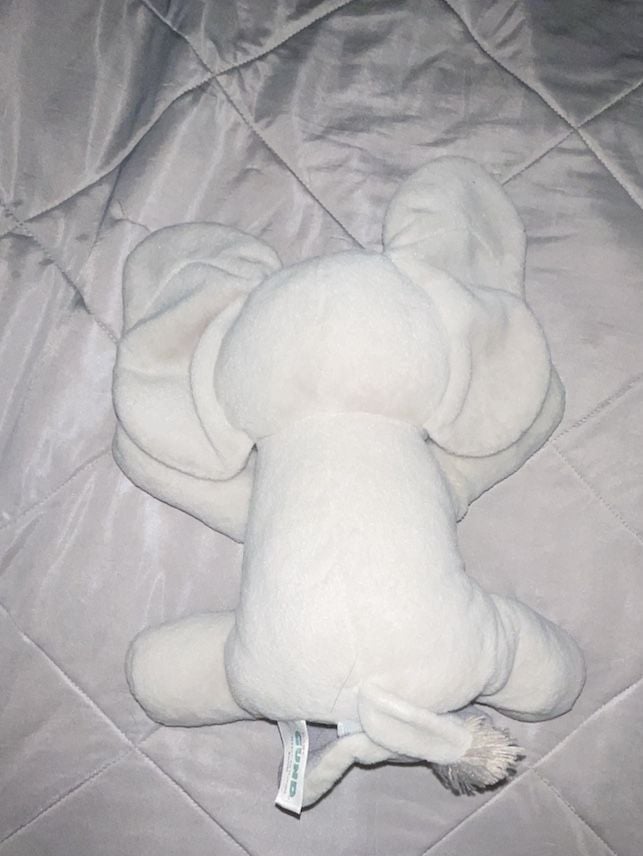 Baby GUND Snuzzy Gray Elephant Plush Toy • Soft Cuddle Stuffed Animal 4