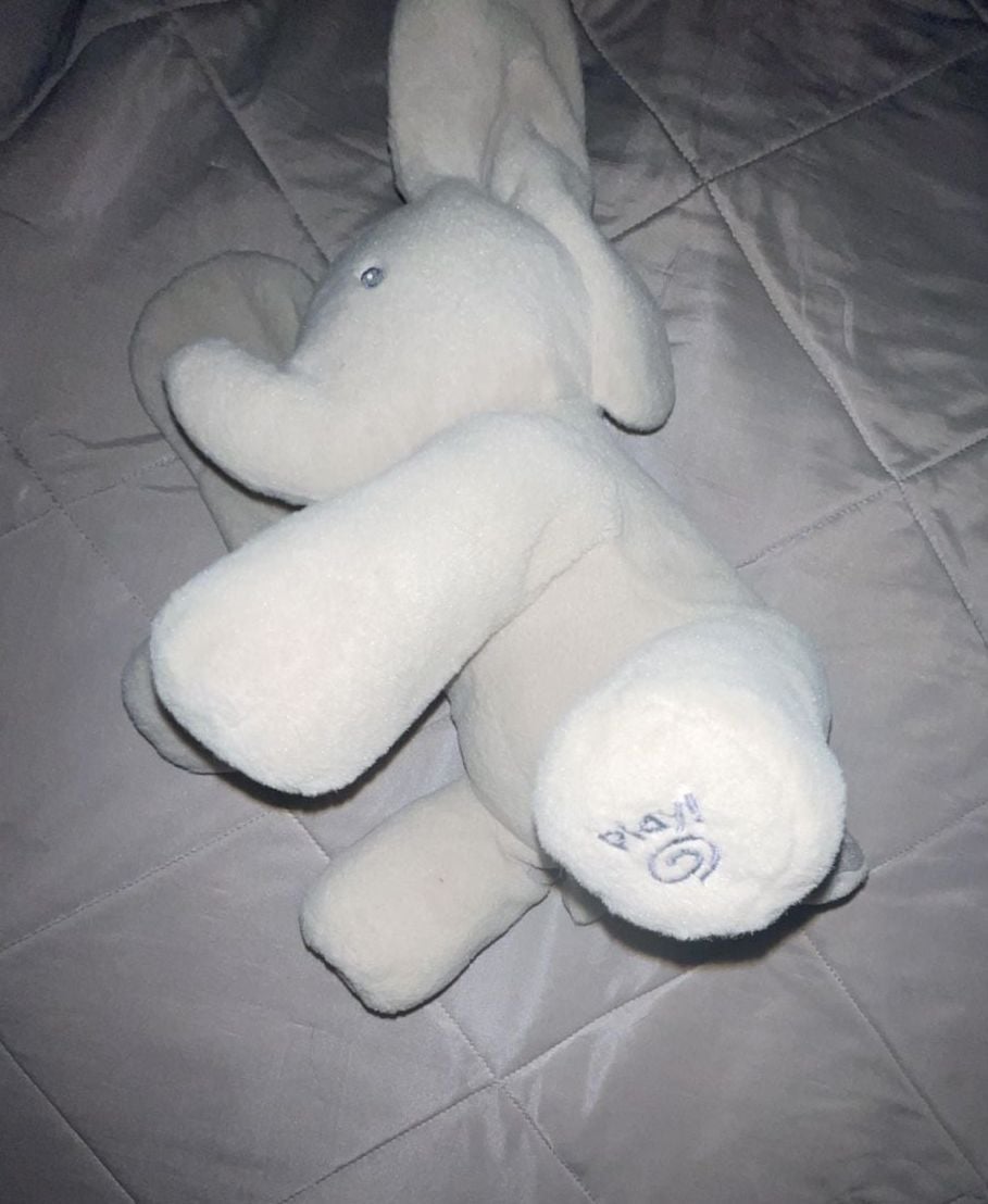Baby GUND Snuzzy Gray Elephant Plush Toy • Soft Cuddle Stuffed Animal 6