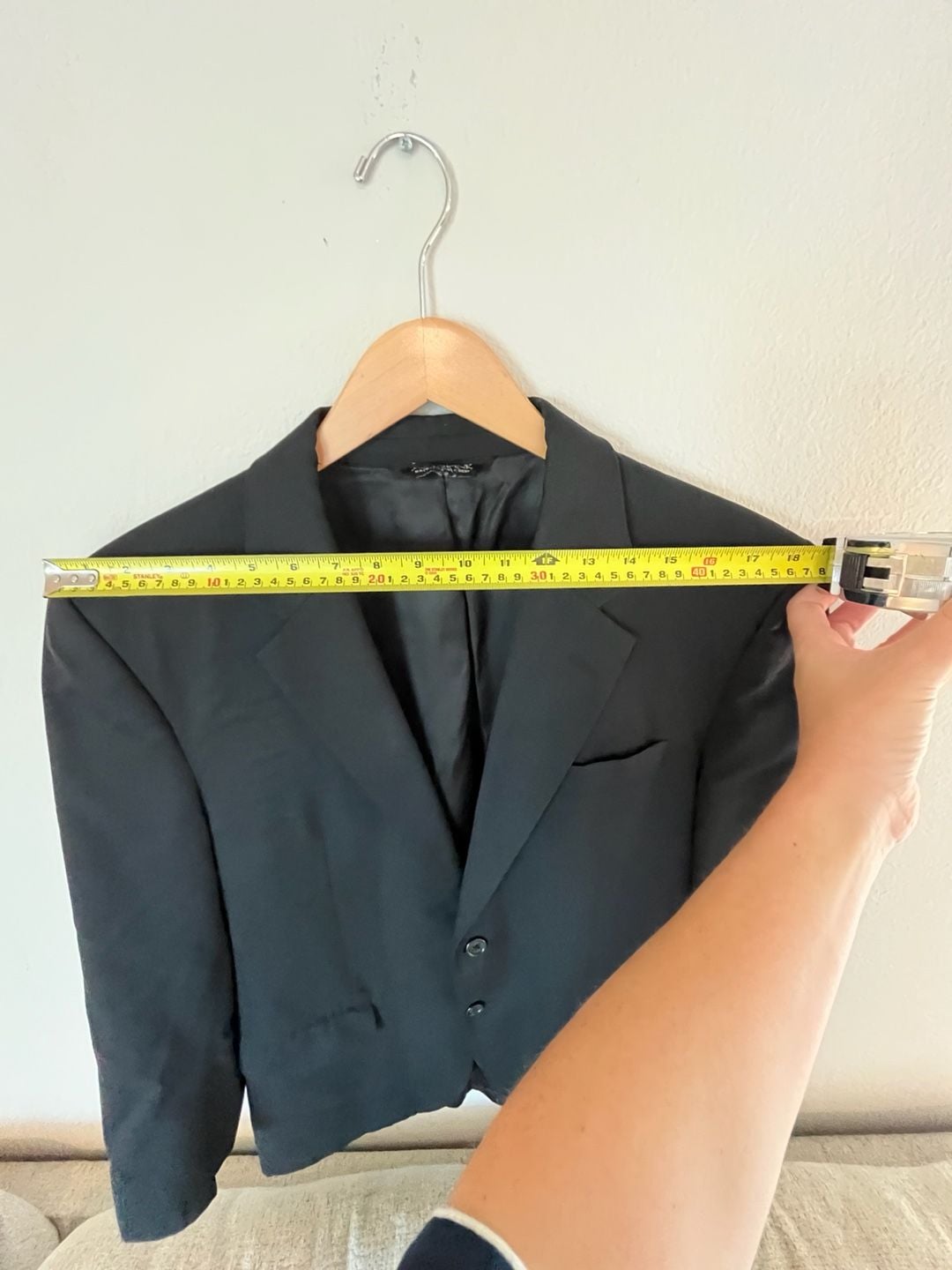 Jos. A. Bank, Cashmere Wool Blend, Men's 40R Suit Jacket/34R Pants, Black 3
