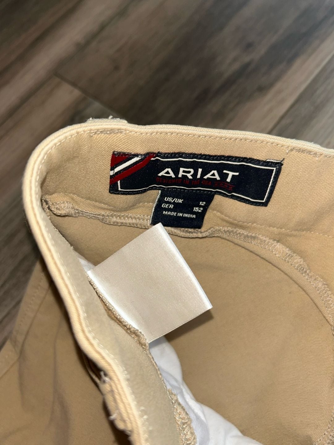 Ariat Youth Size 12 Tan Knee Patch Riding Breeches 3