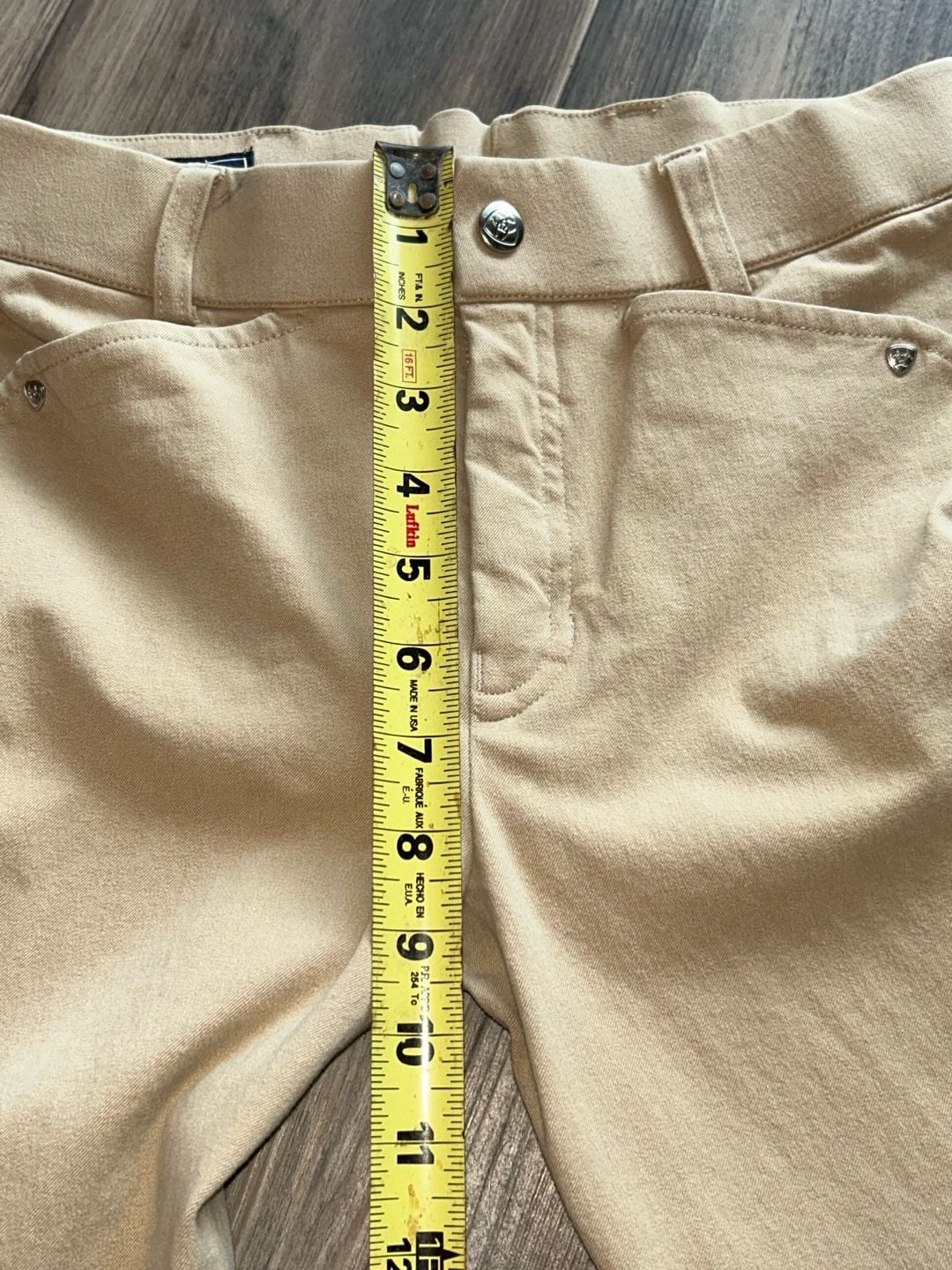 Ariat Youth Size 12 Tan Knee Patch Riding Breeches 6