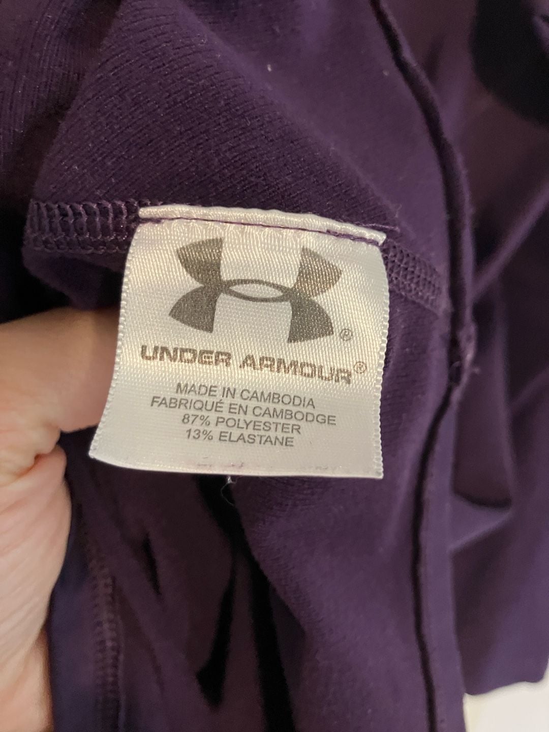 Under Armour ColdGear Mock Neck Long Sleeve Shirt Purple Women's Size MD 7