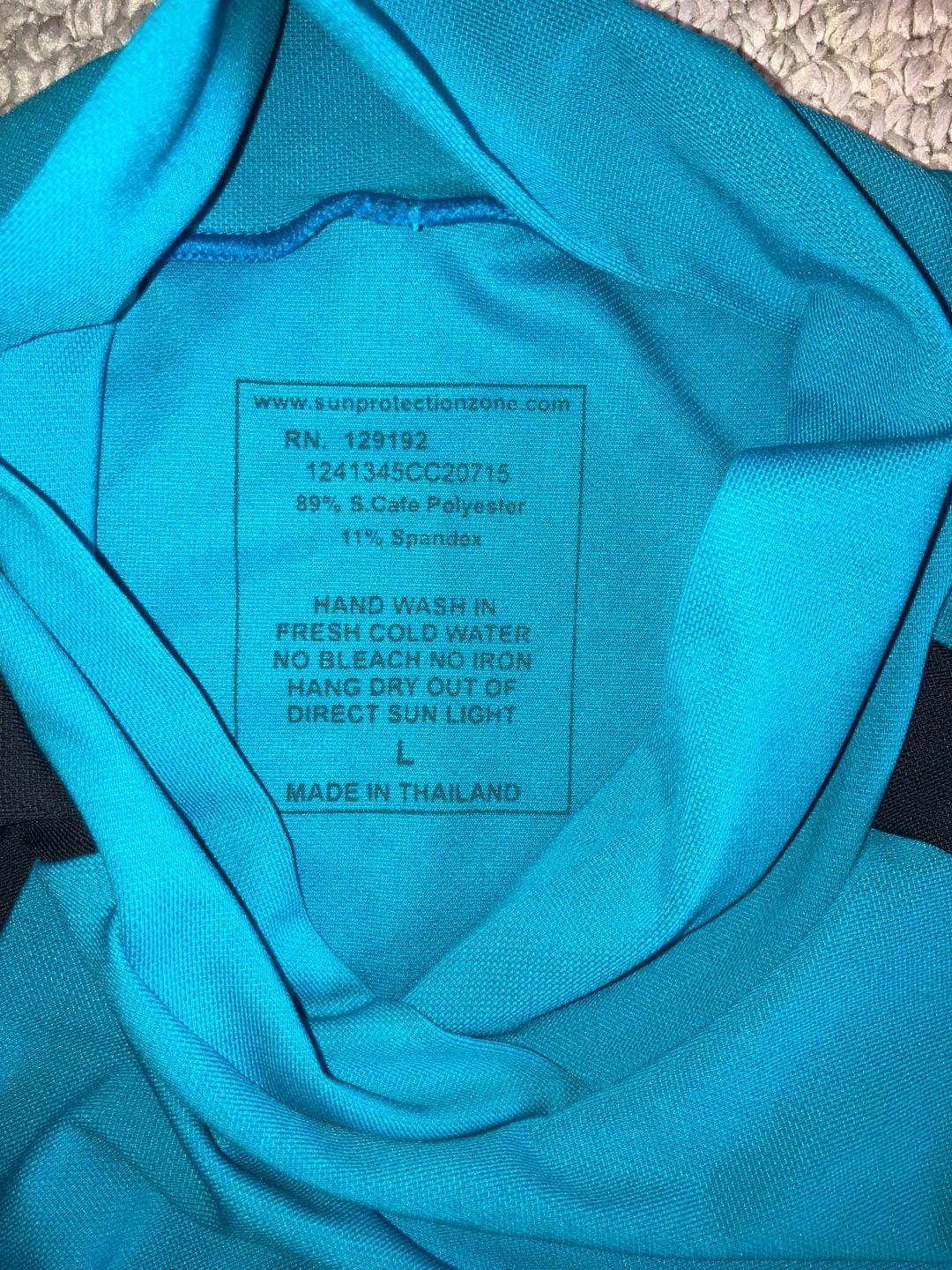 Sun Protection Zone Green Bean by SPZ Long Sleeve Sun Shirt Size L 6
