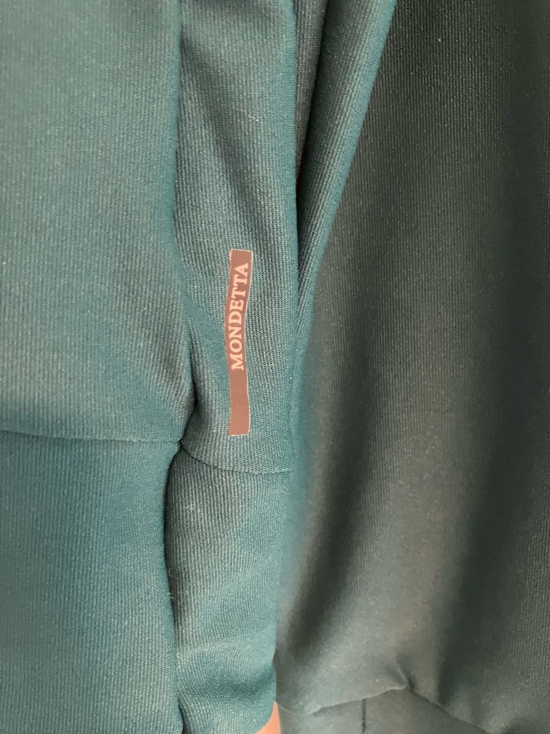 Mondetta Women's Size S/P Teal Athletic Wrap Hem Long Sleeve Pullover 7