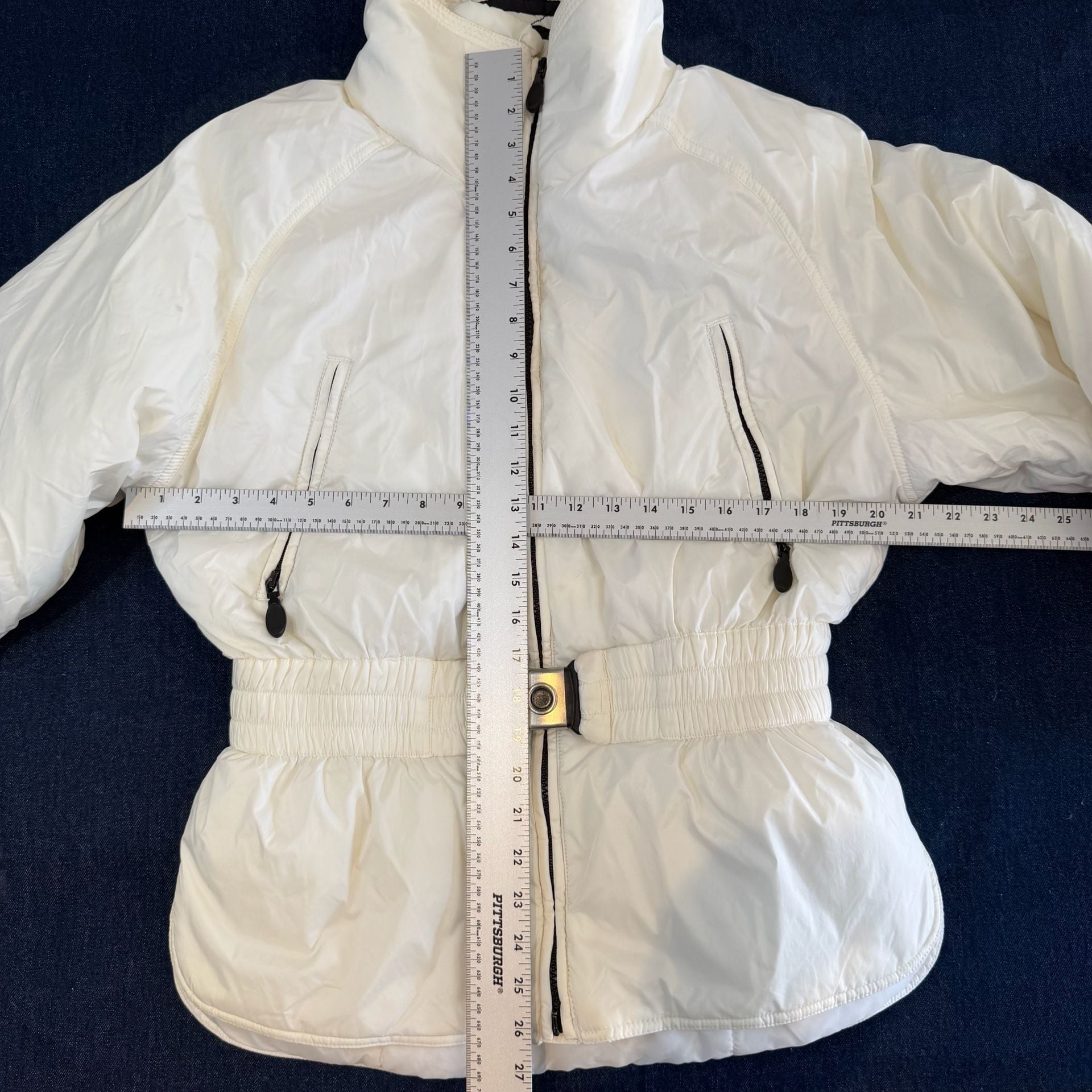 Vintage CB Sports Estelle Puffer Ski Jacket White Size 12 5