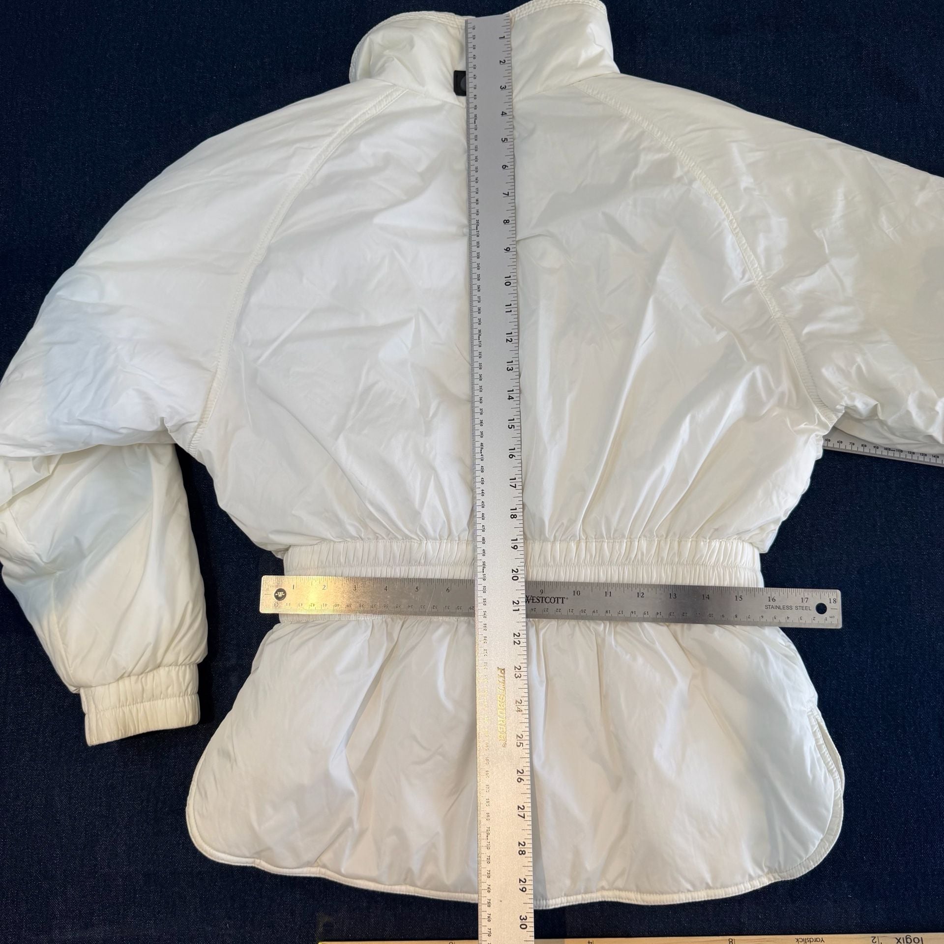 Vintage CB Sports Estelle Puffer Ski Jacket White Size 12 13