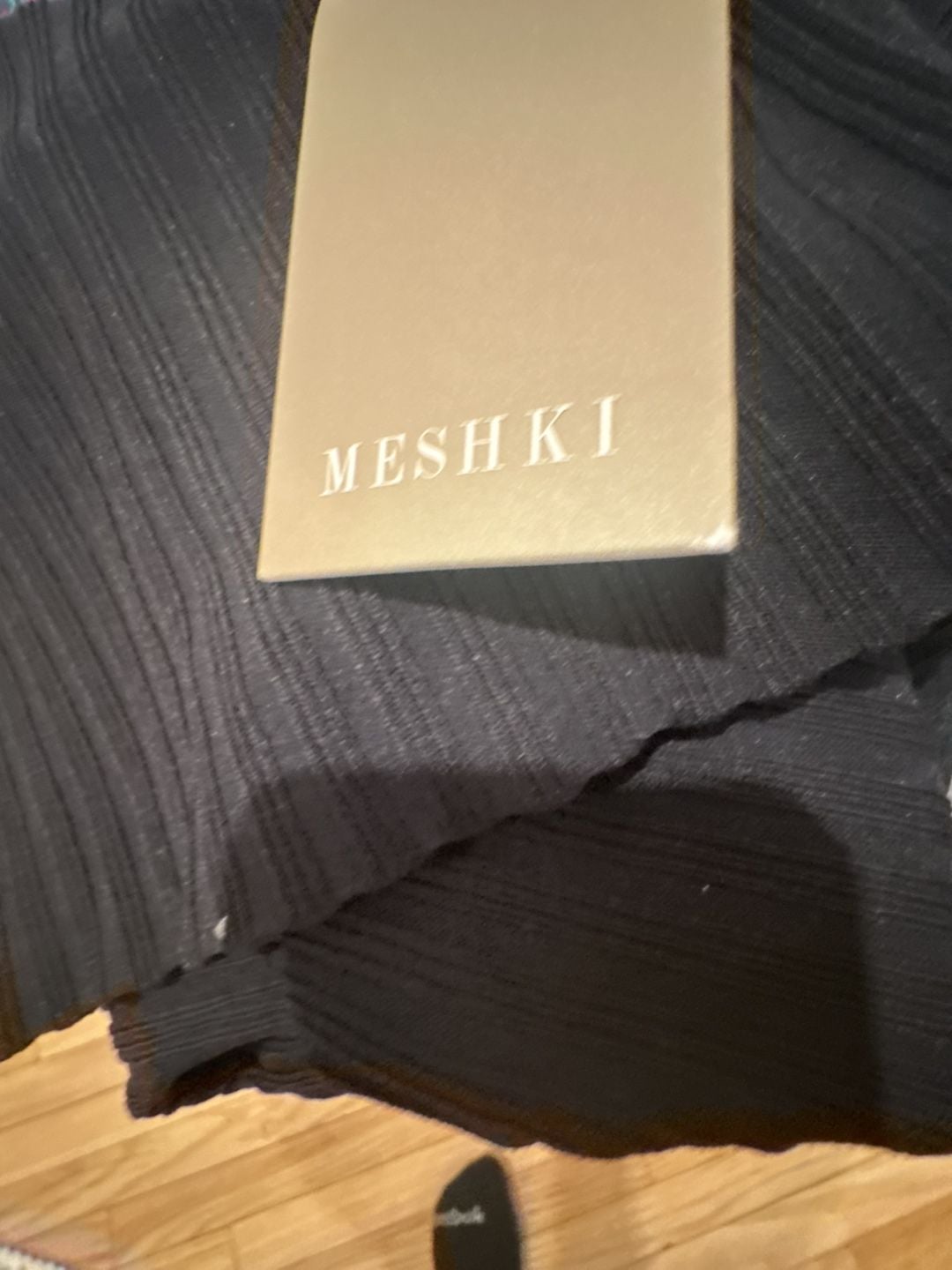Meshki Ginny Strapless Knitted Playsuit Size XL 7