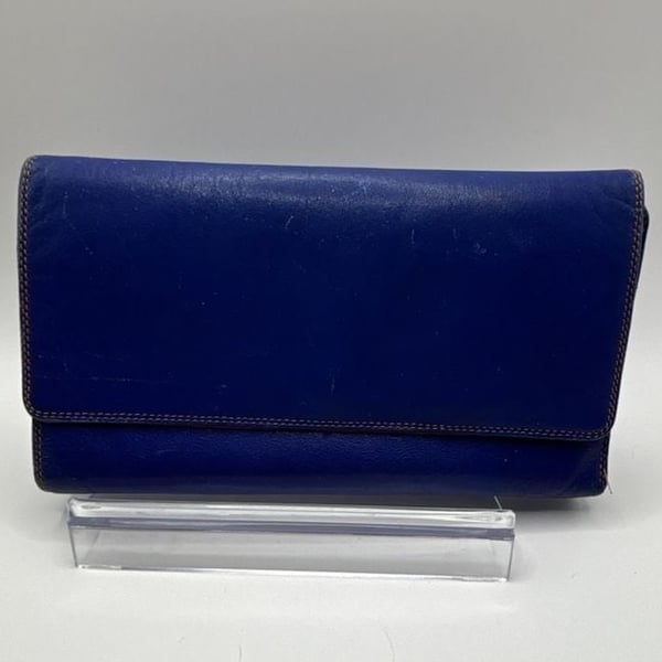 Mywalit Multi-Color Leather Trifold Wallet