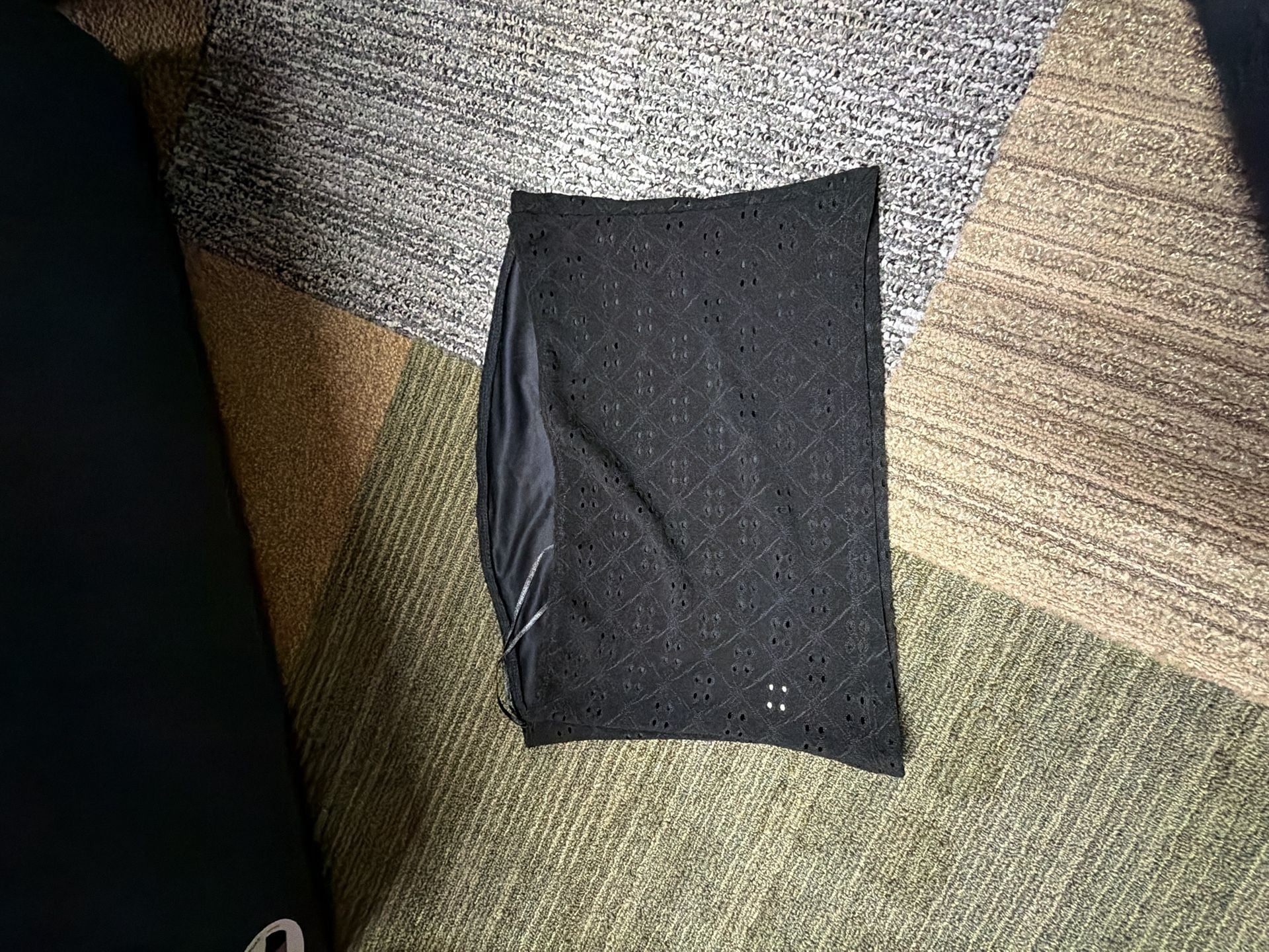 Love Tree Black Eyelet Tube Top Size L 3
