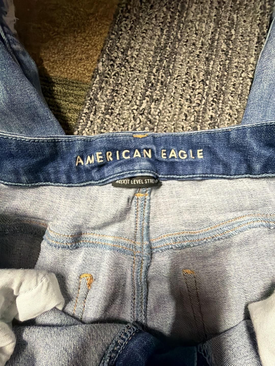 American Eagle Next Level Stretch Distressed Skinny Jeans Size 8 Short 2