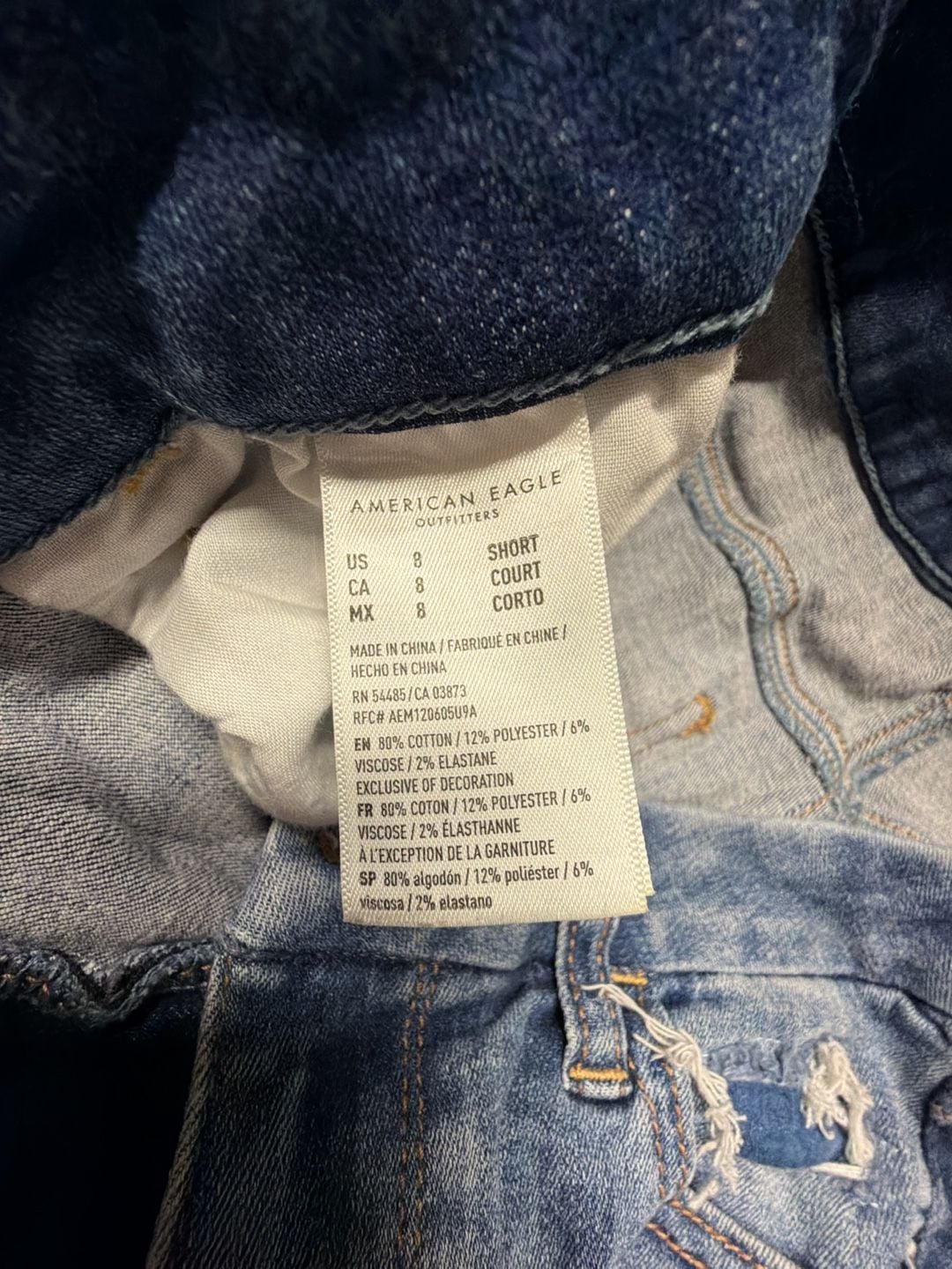 American Eagle Next Level Stretch Distressed Skinny Jeans Size 8 Short 3