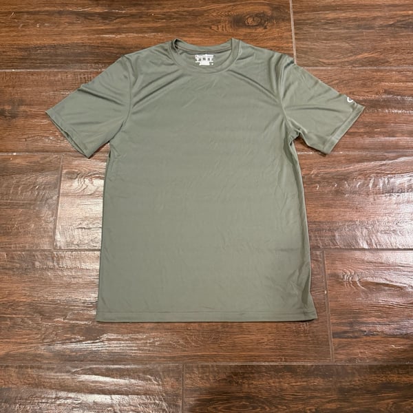 Champion Performance Athletic T-Shirt Olive Green Size Small