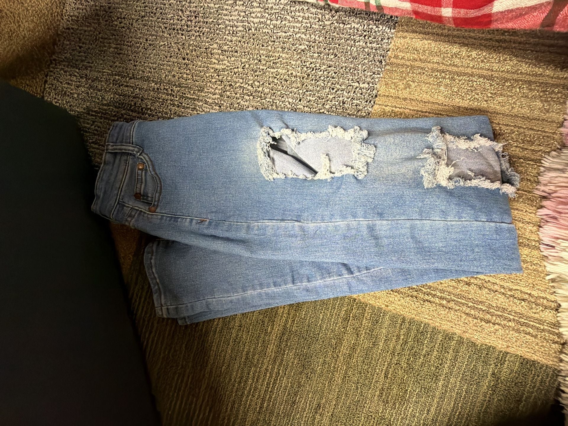 Fashion Nova Distressed High Rise Skinny Jeans Size 7/8 3