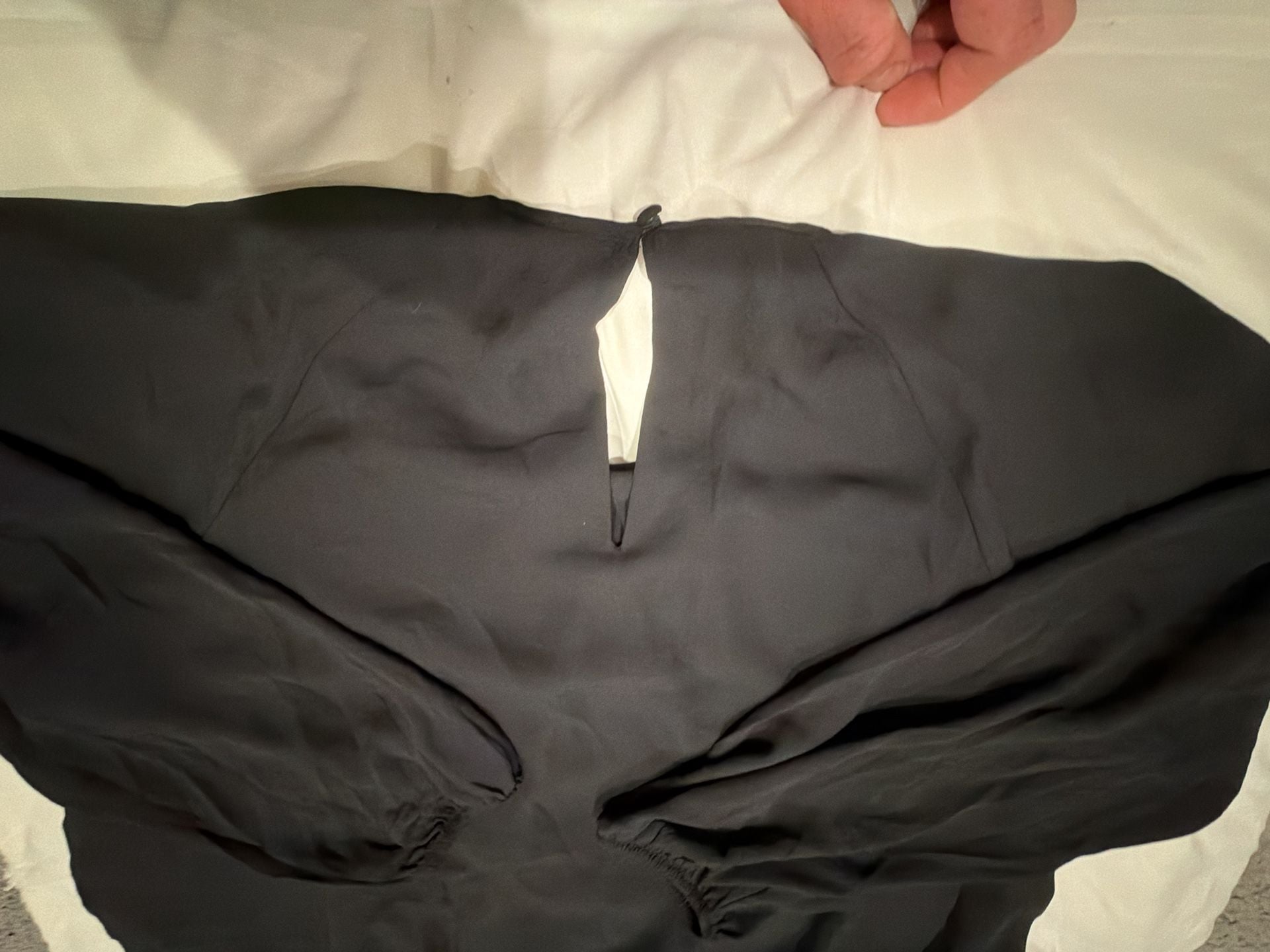 Torrid Black Bubble Hem Blouse Size 2 6