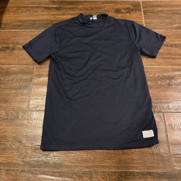 H&M Navy Blue Mesh Short Sleeve T-Shirt Size Small
