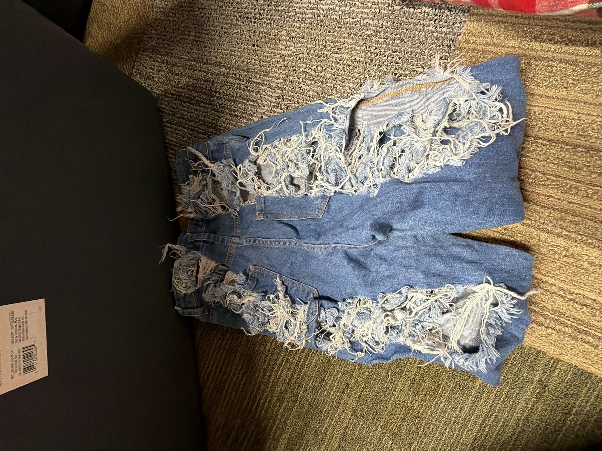 Fashion Nova Size 7 Distressed Skinny Jeans 4