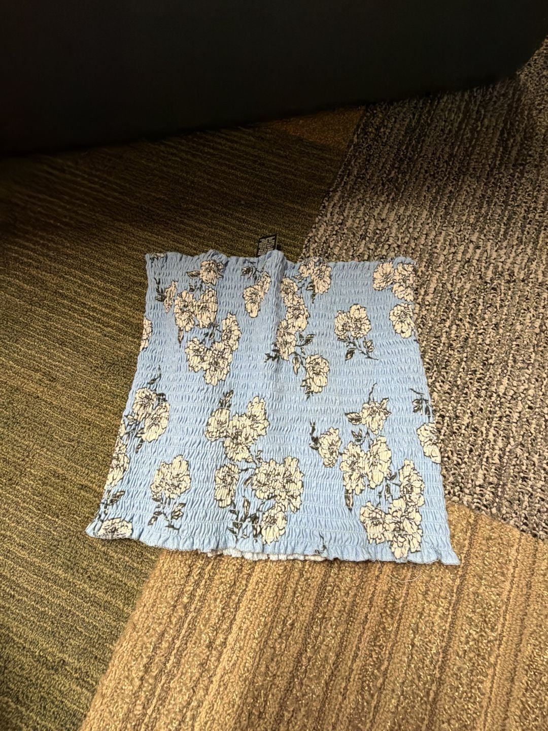 rue21 Floral Smocked Tube Top Size Large 1