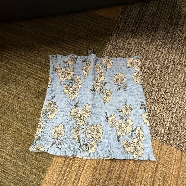 rue21 Floral Smocked Tube Top Size Large