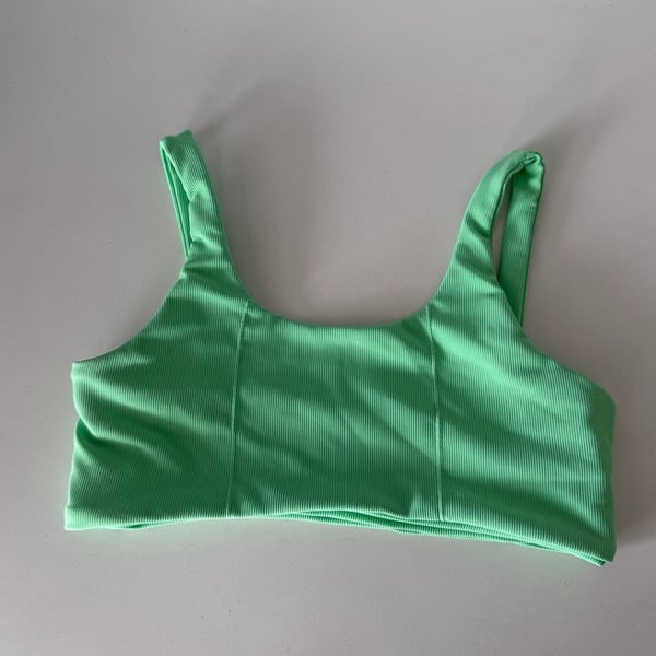 Wilo The Label Ribbed Sports Bra Green Size S