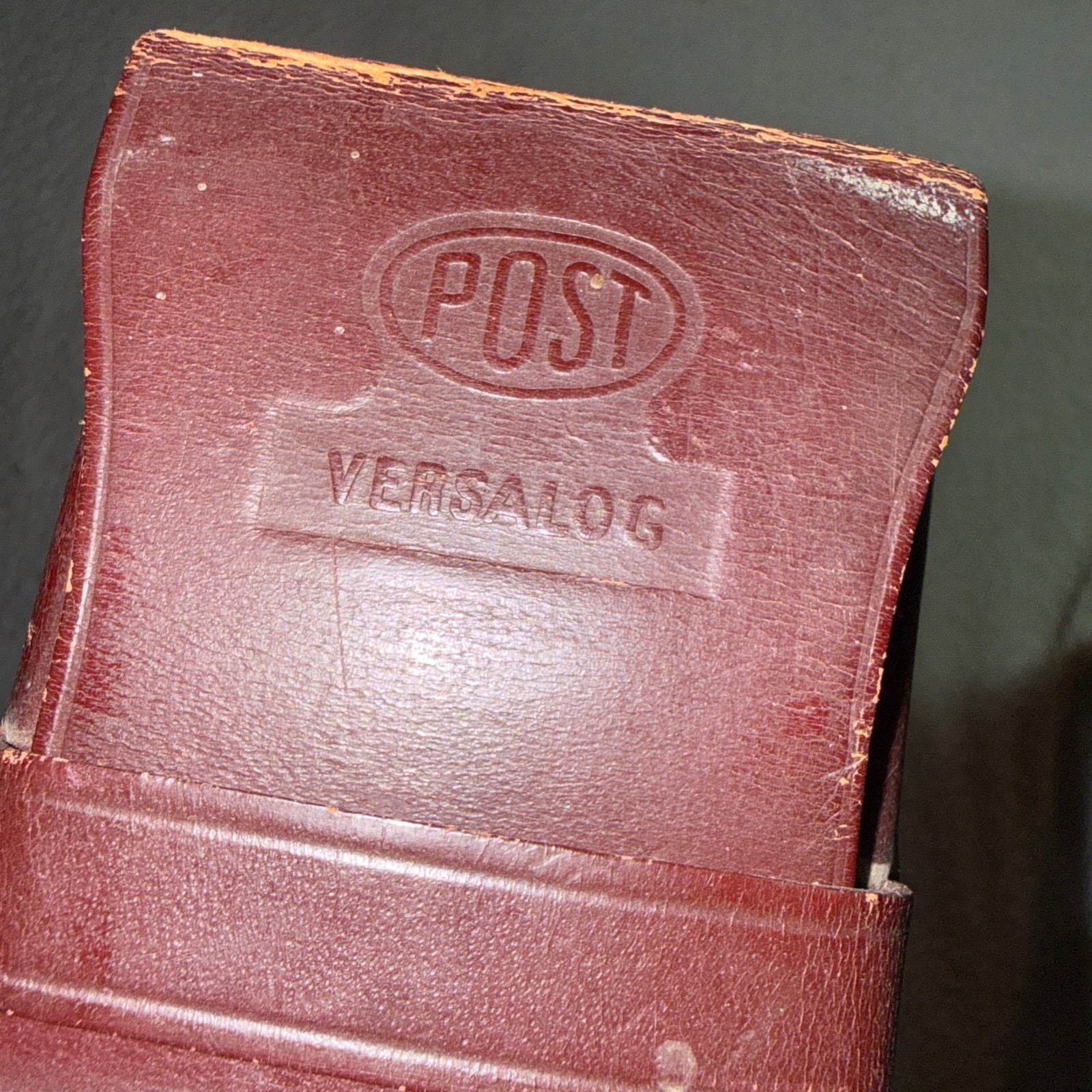 Vintage Slide Rule by Post Versalog with Leather Case 6