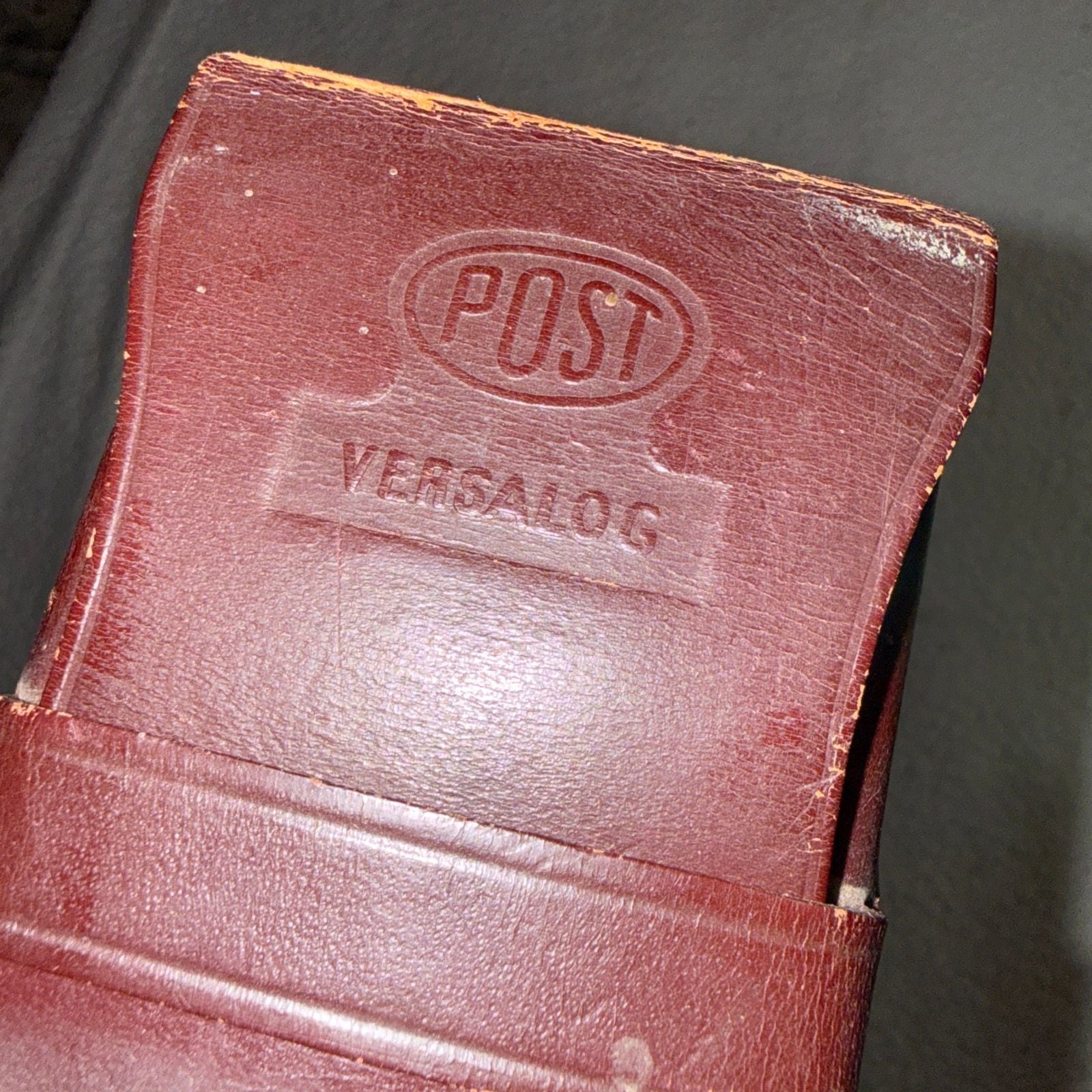 Vintage Slide Rule by Post Versalog with Leather Case 9