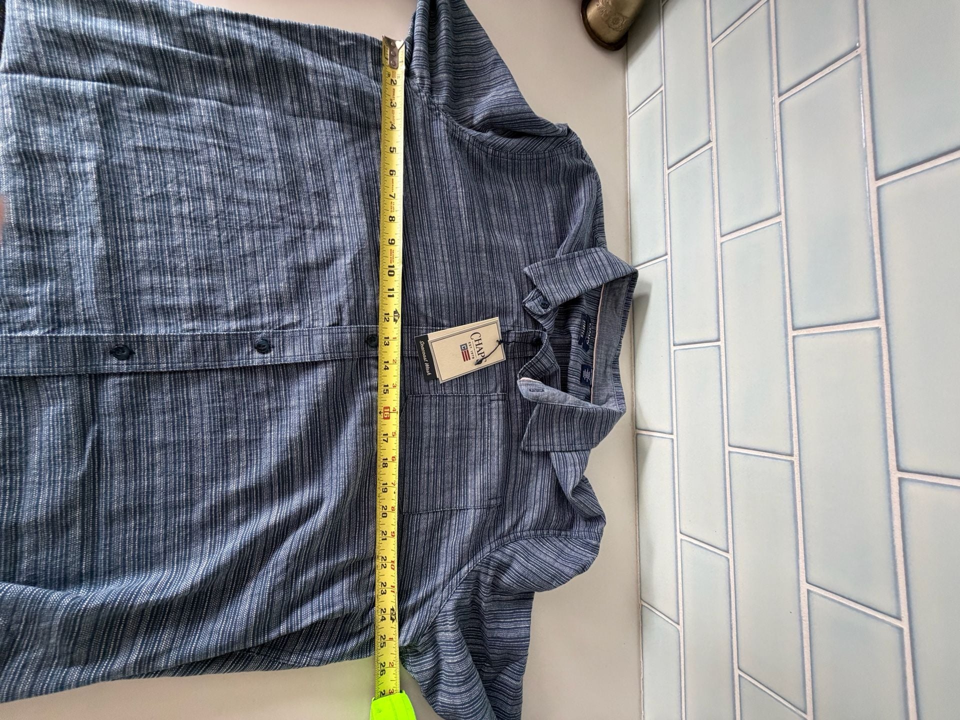 Men’s Stretch Long Sleeve Button Down Shirt 2XL 6