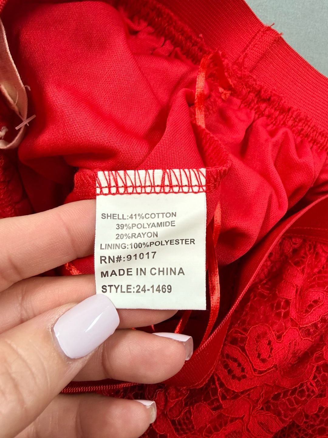 Laffaire Los Angeles Red Lace A-Line Maxi Skirt Size S 6