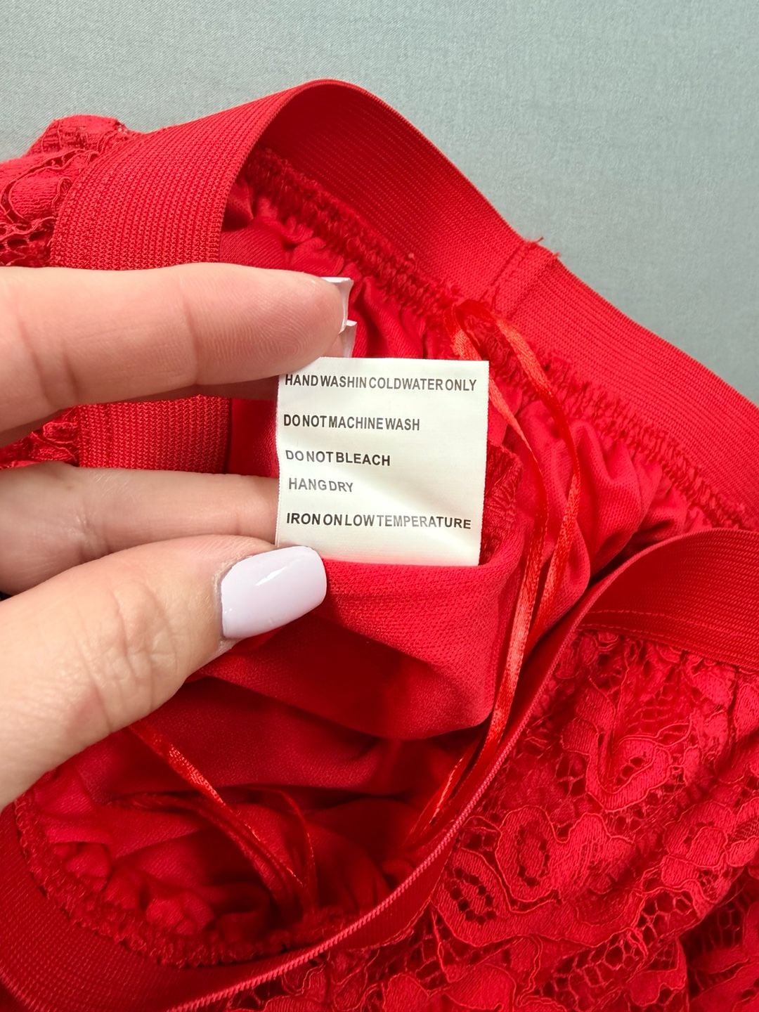 Laffaire Los Angeles Red Lace A-Line Maxi Skirt Size S 7