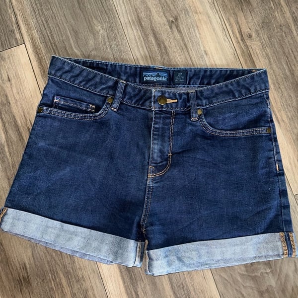 Patagonia Women's Denim Cuffed Shorts Size 27 (4)