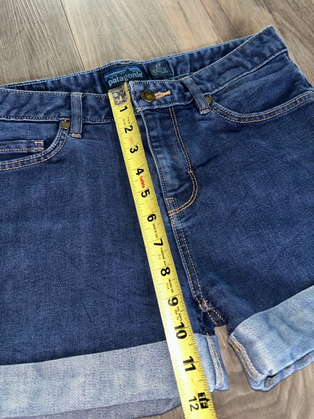 Patagonia Women's Denim Cuffed Shorts Size 27 (4) 5
