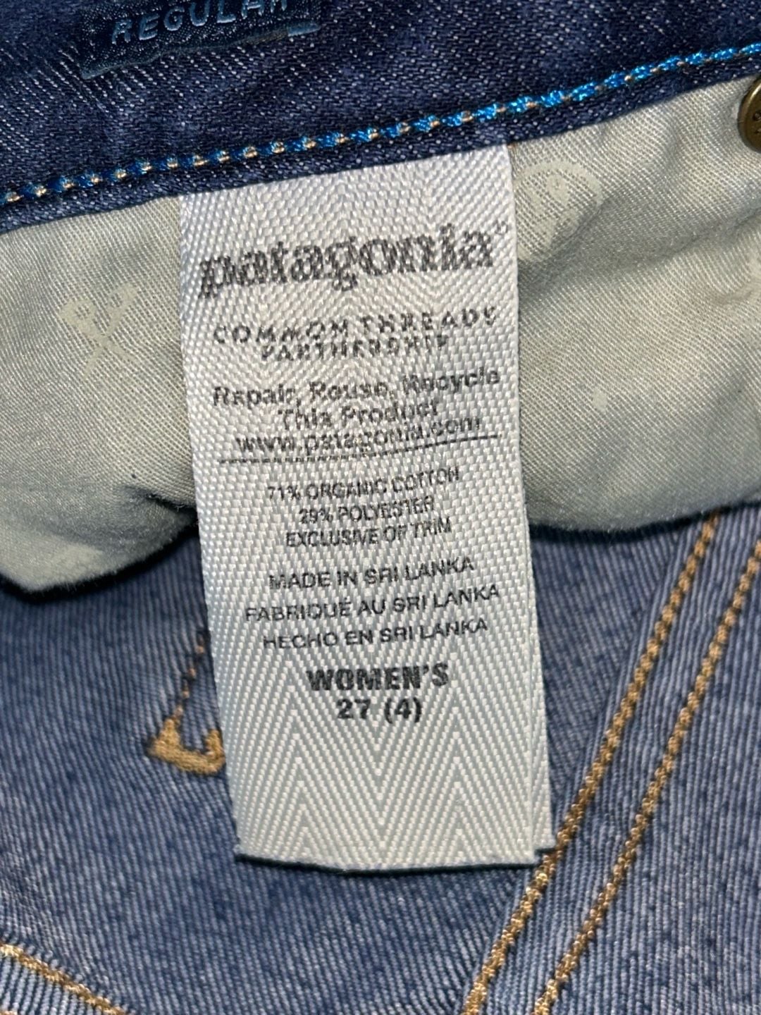 Patagonia Women's Denim Cuffed Shorts Size 27 (4) 8