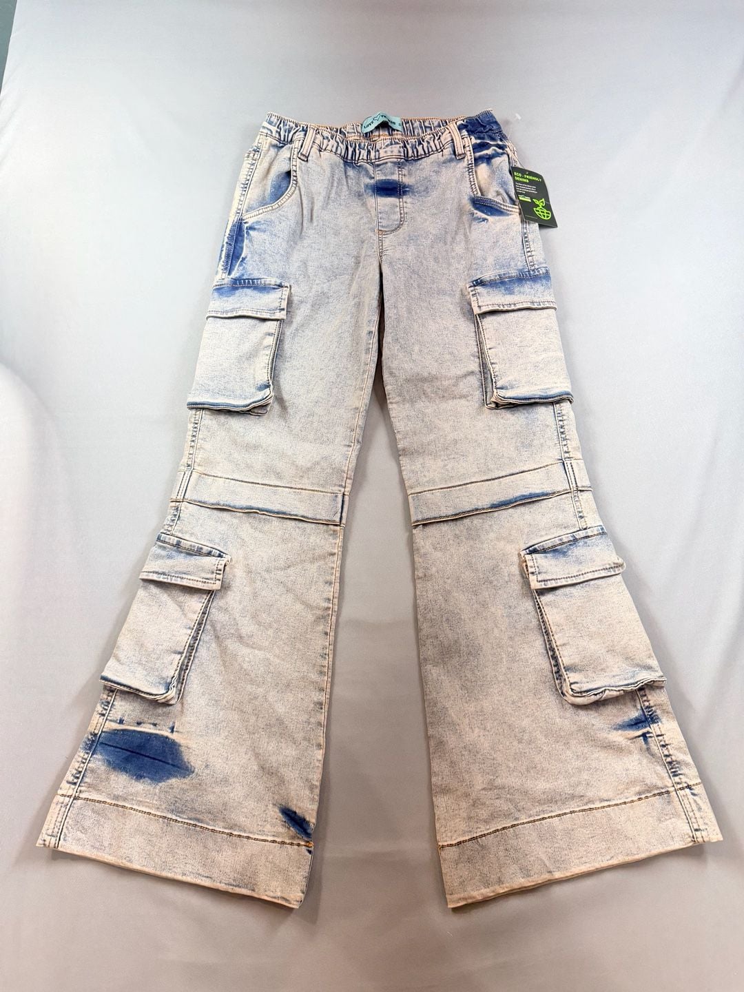 Love Trends Eco-Friendly Denim Cargo Pants Size S Y2K 2