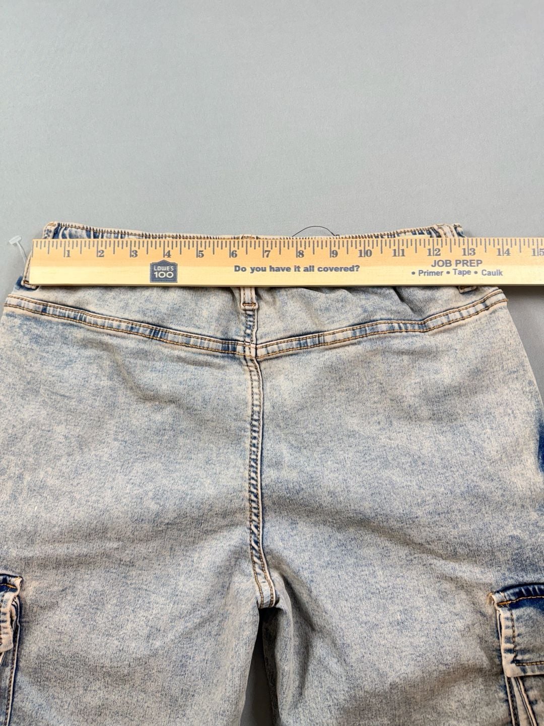 Love Trends Eco-Friendly Denim Cargo Pants Size S Y2K 6