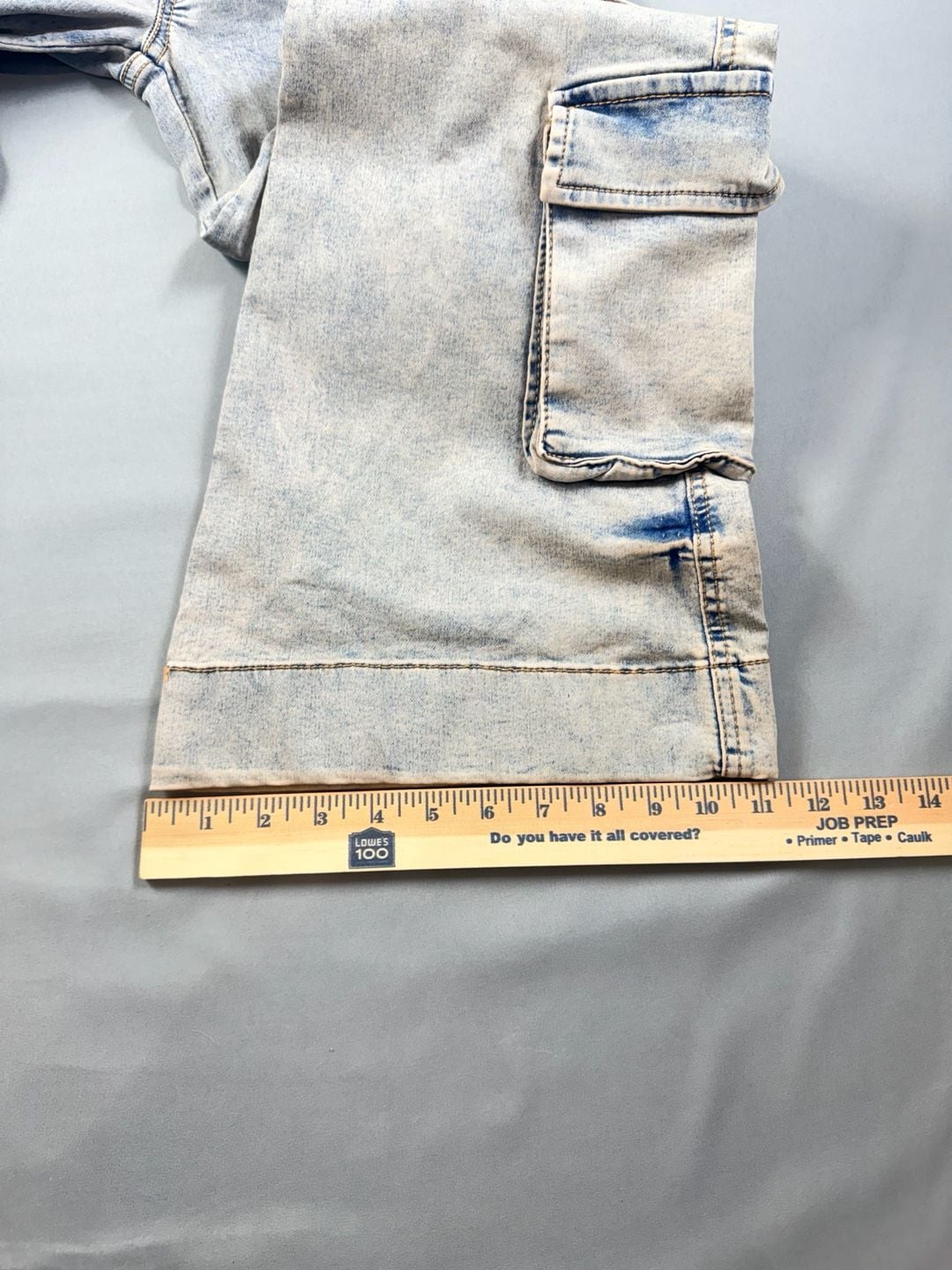 Love Trends Eco-Friendly Denim Cargo Pants Size S Y2K 8