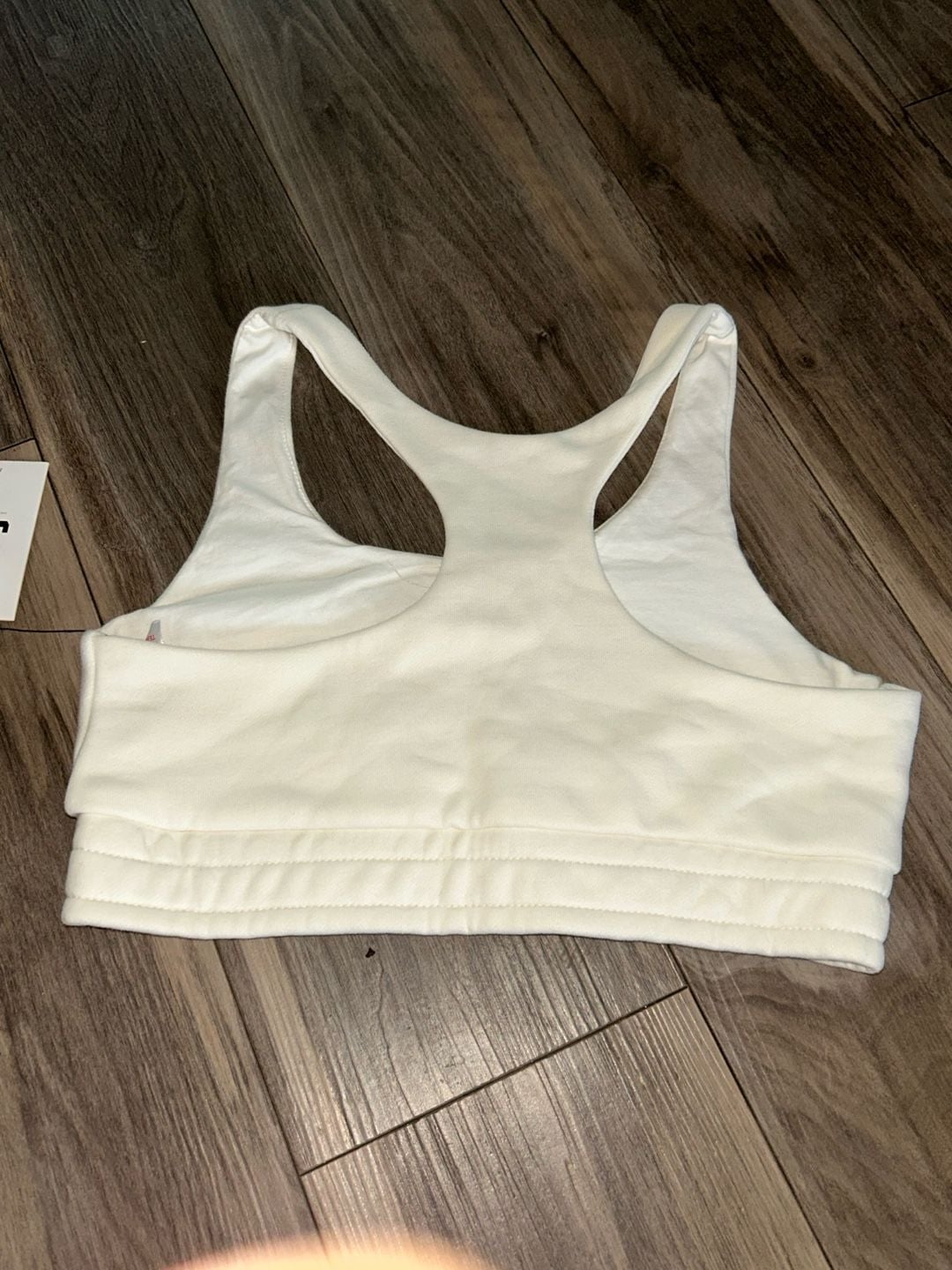Just Strong Time Out Sweatshirt Bralette Size S Vintage Stone 4