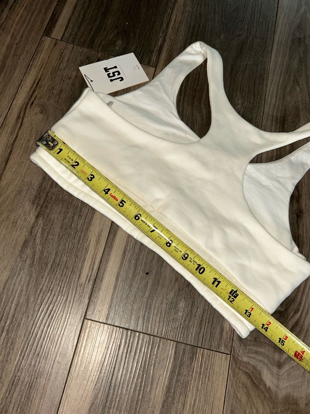 Just Strong Time Out Sweatshirt Bralette Size S Vintage Stone 5